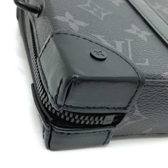 Louis Vuitton Monogram Eclipse Soft Trunk Wallet Bag Pochette Black - Picture 3 of 9